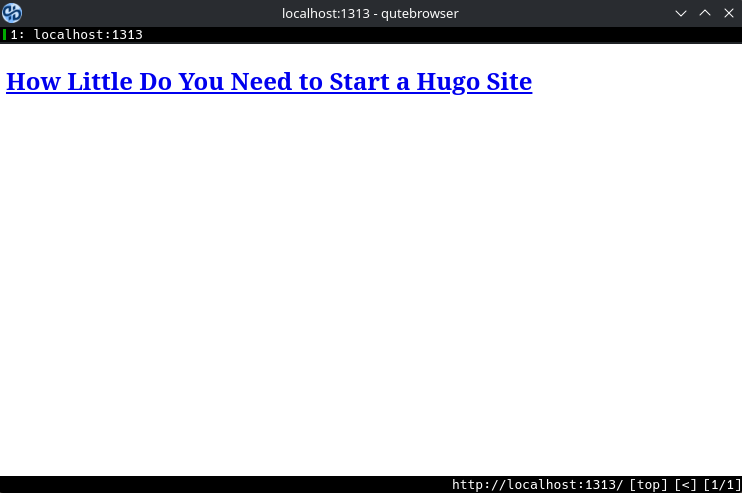 a beautiful hugo site